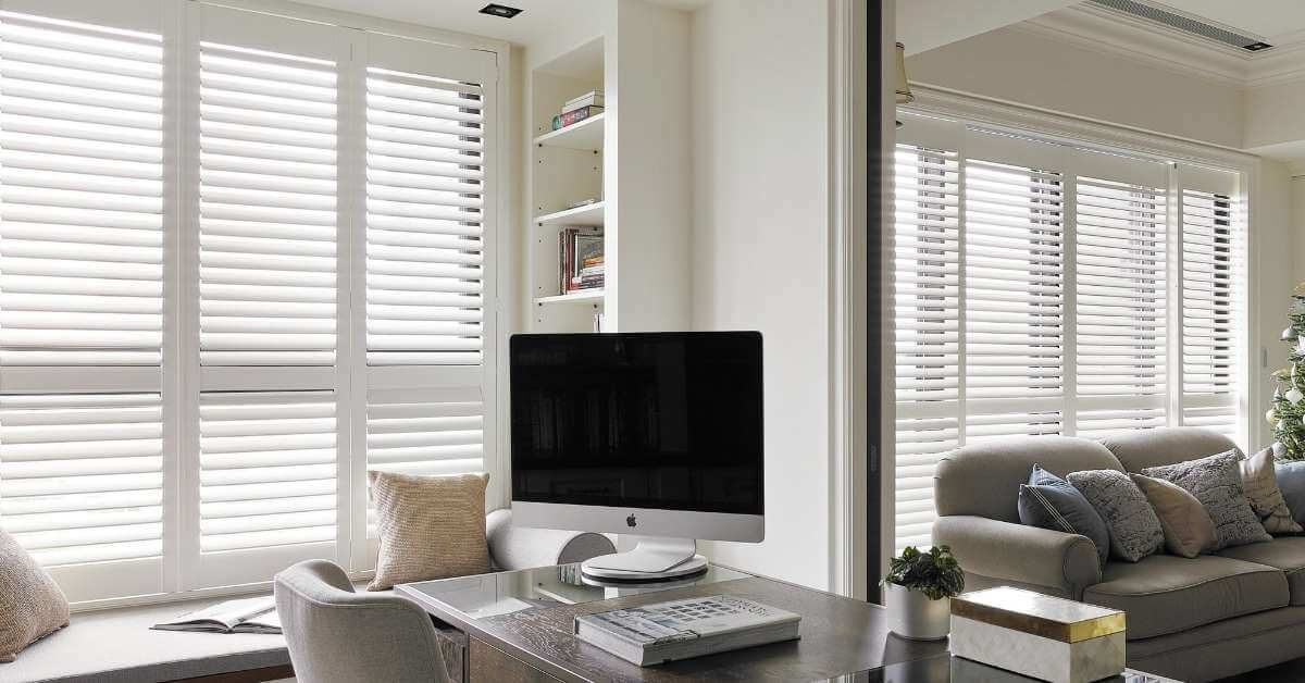 Normandy Wood Shutters Living Room