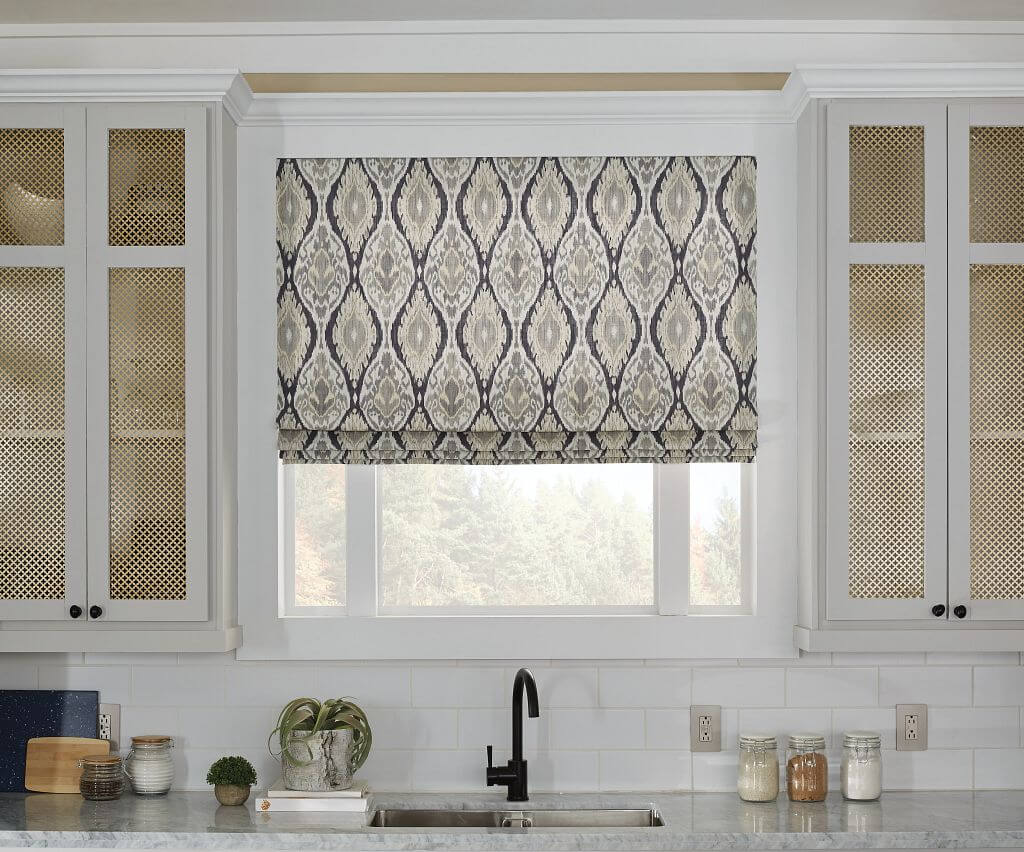 Roman Shade Pattern Kitchen