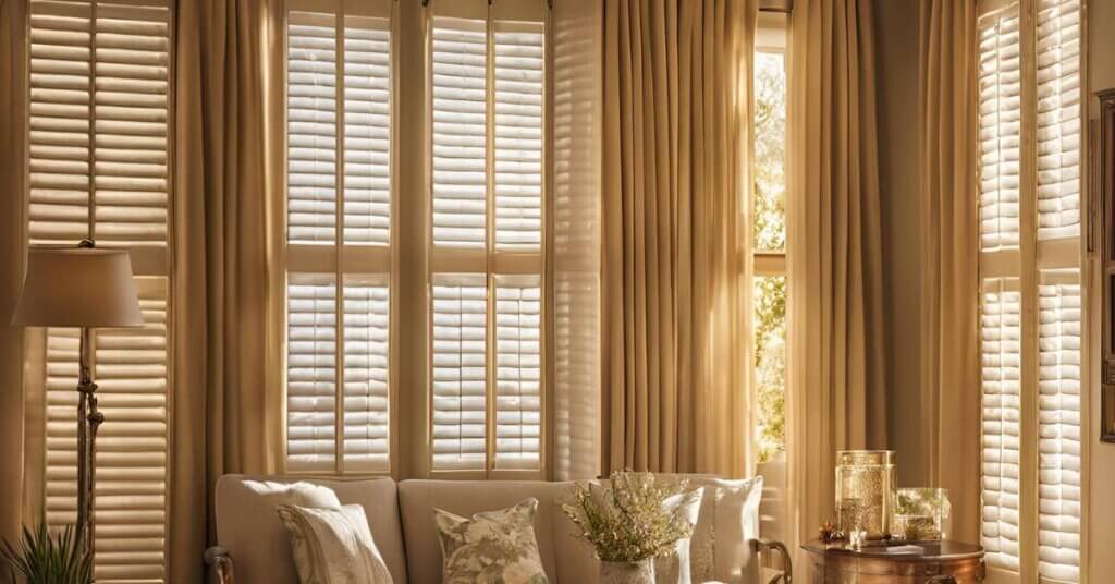 Blending plantation shutters with curtains offers the perfect combination of beauty and function. Together, they enhance your home’s aesthetics while providing exceptional light control, privacy, and energy efficiency.