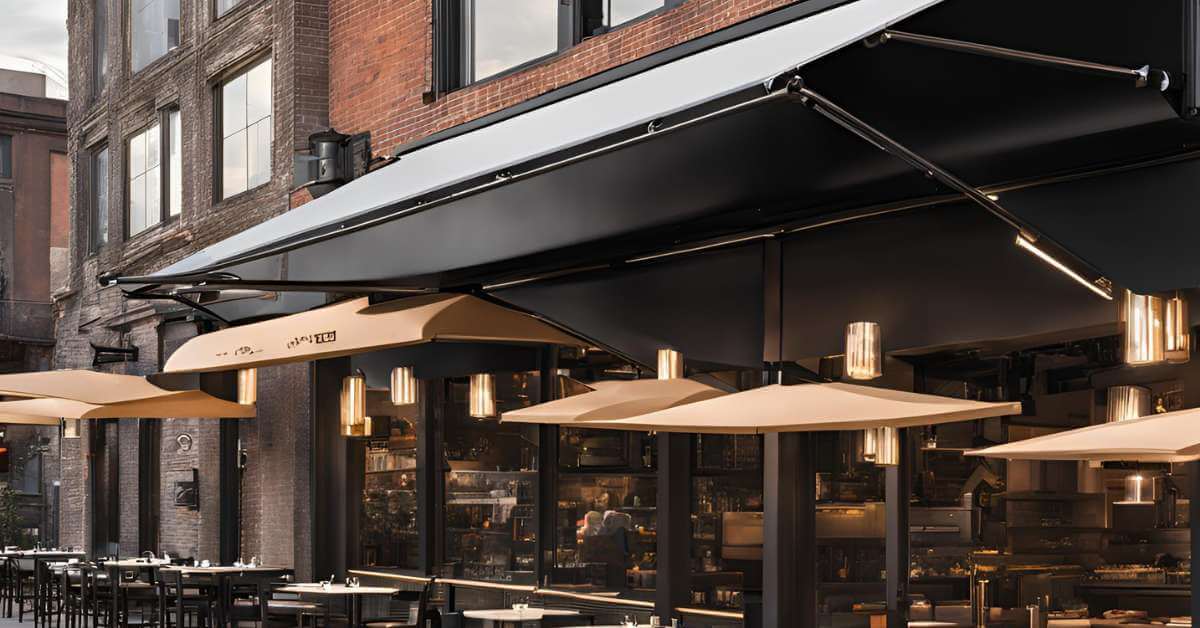Awnings can give your building a polished, professional appearance while drawing attention to your location.