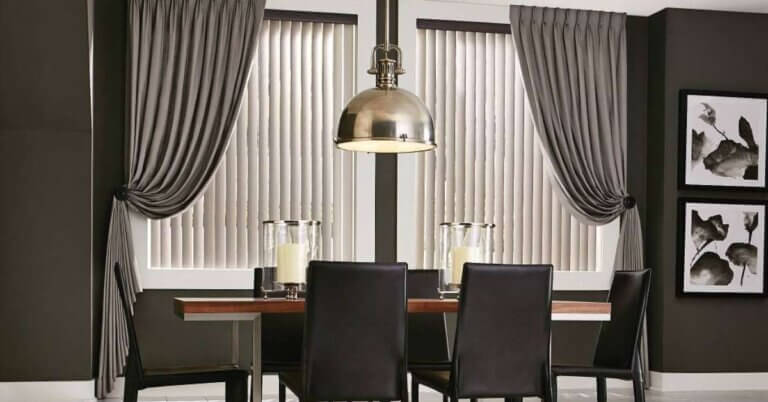 Often made from PVC or treated fabric, vertical blinds resist stains and are simple to clean with a damp cloth.