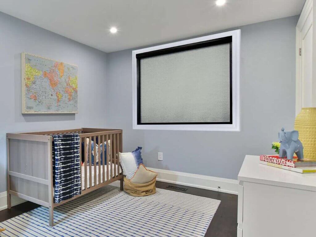 norman roller shdes in a nursery