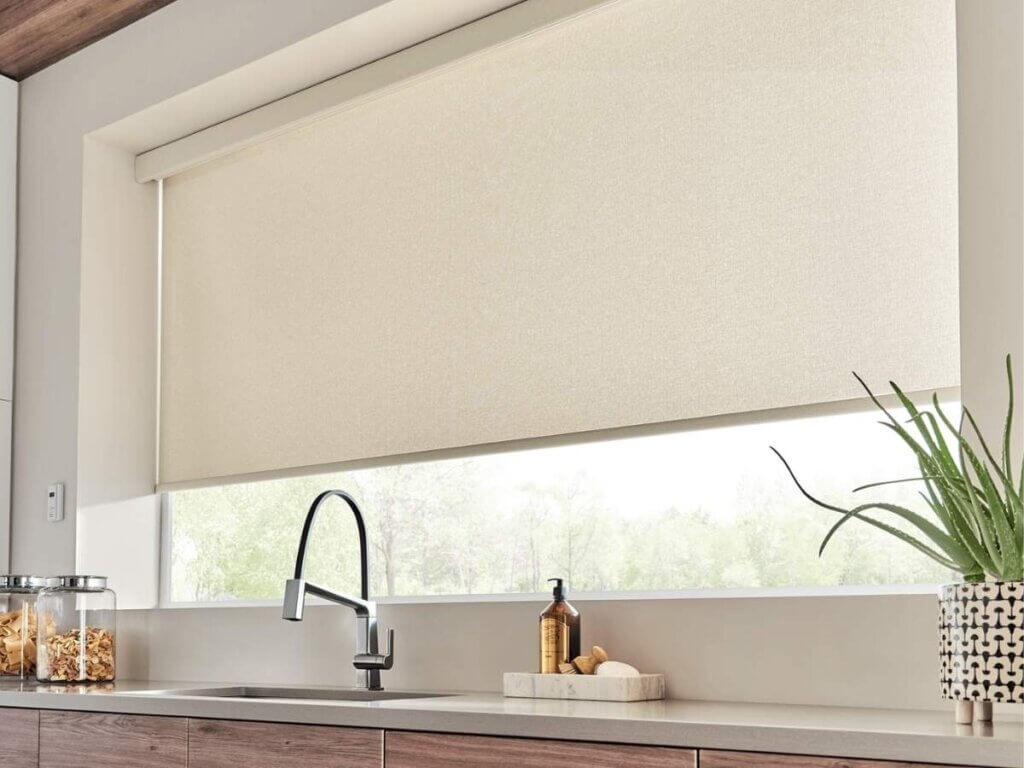 Solar Shades over sink